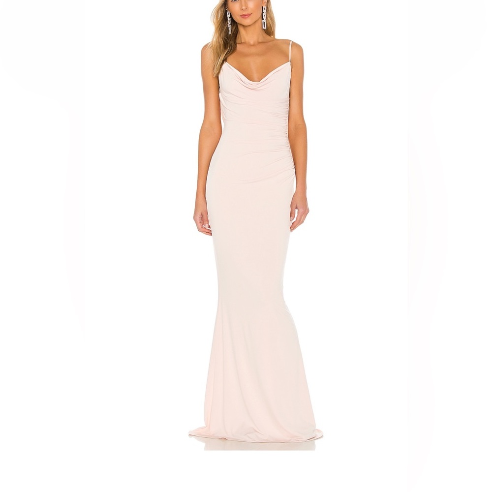 Katie may revolve perfect blush pink bridesmaid dress XS